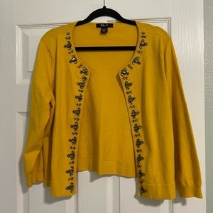 LAST CHANCE: Style & Co.  yellow cardigan/ large